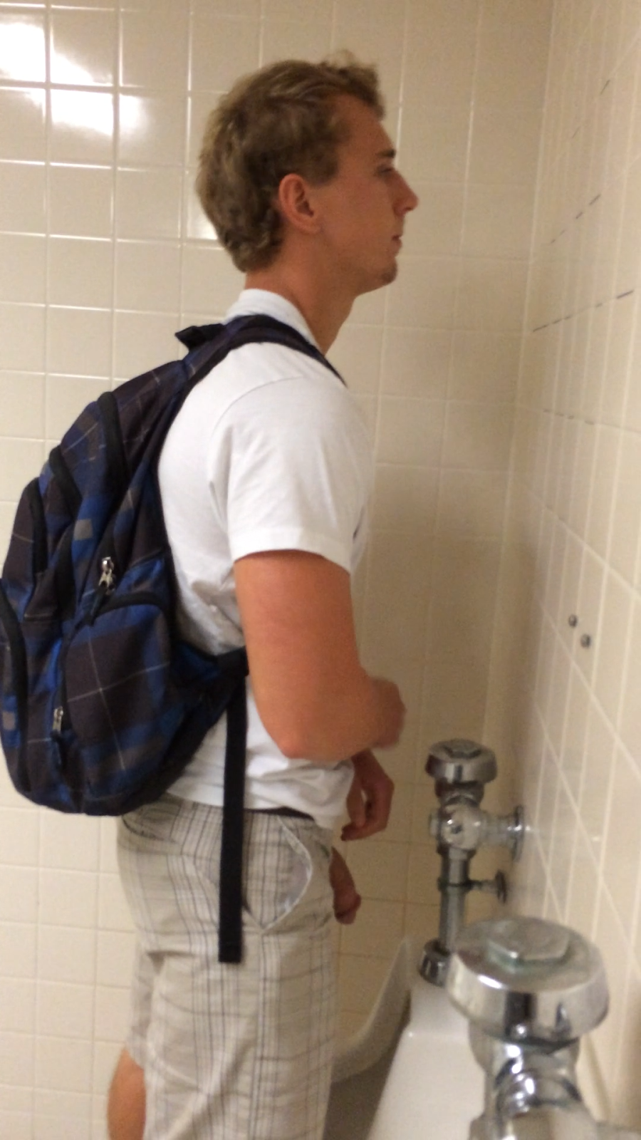 My Own Private Locker Room Hot guys caught pissing in urinals picture