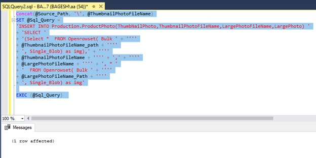 Microsoft Business Intelligence: Insert the image into the SQL Server ...