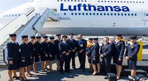 Lufthansa stewardess