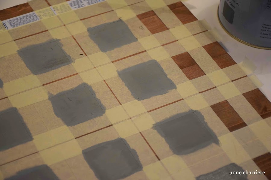 www.annecharriere.com, ideas tablero, ajedrez, pintura, DIY,