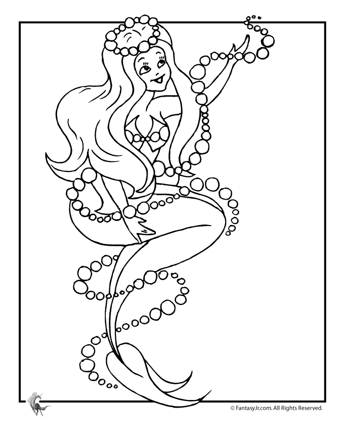 Cartoons Coloring Pages Barbie Mermaid Tale