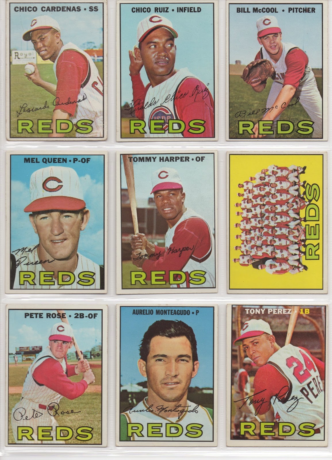 Cincinnati Reds Baseball Card Collector: 1967 Topps Cincinnati Reds ...