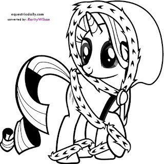 Rarity in Winter Coat coloring pages