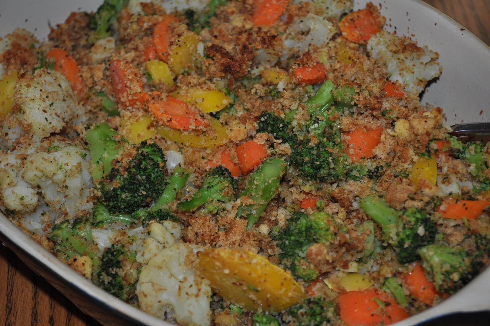 Broccoli Cauliflower & Carrots with Parmesan