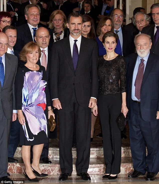 King Felipe VI of Spain and Queen Letizia of Spain attend the "Francisco Cerecedo" journalism award 2014 ceremony