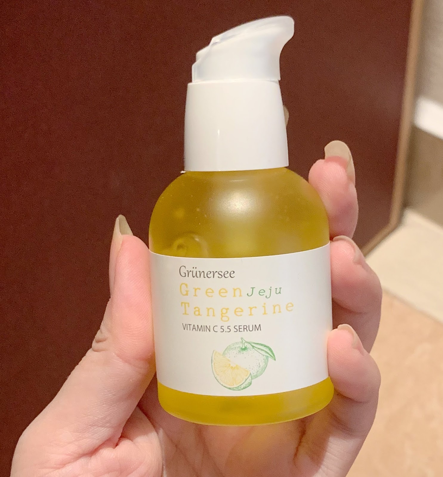 Product Review Grunersee Green Jeju Tangerine Vitamin C 5 5 Serum Grunersee Tea Tree Calming 5 5 Toner