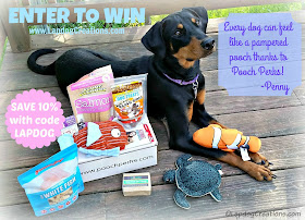 Every dog can feel like a pampered pooch thanks to #PoochPerks just ask Penny! YOU can enter to win a box for your dog or SAVE 10% when you subscribe with our coupon LAPDOG #LapdogCreations #DobermanPuppy #AdoptDontShop ©LapdogCreations