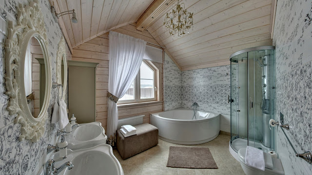 ванные комнаты, как отделать ванные комнаты, ванные комнаты на даче