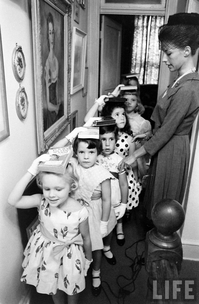 VINTAGE PHOTOGRAPHY Moppets Charm School by Arthur Rickerby for LIFE