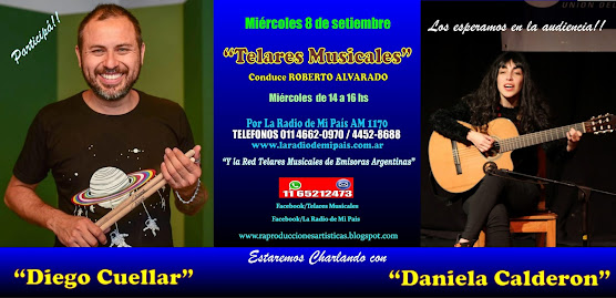 DANIELA CLADERON y DIEGO CUELLAR en Telares Musicales!!