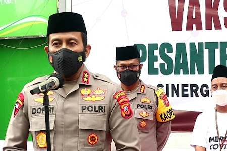  Hari Ini 1.000 Santri Mengikuti Vaksinasi Merdeka