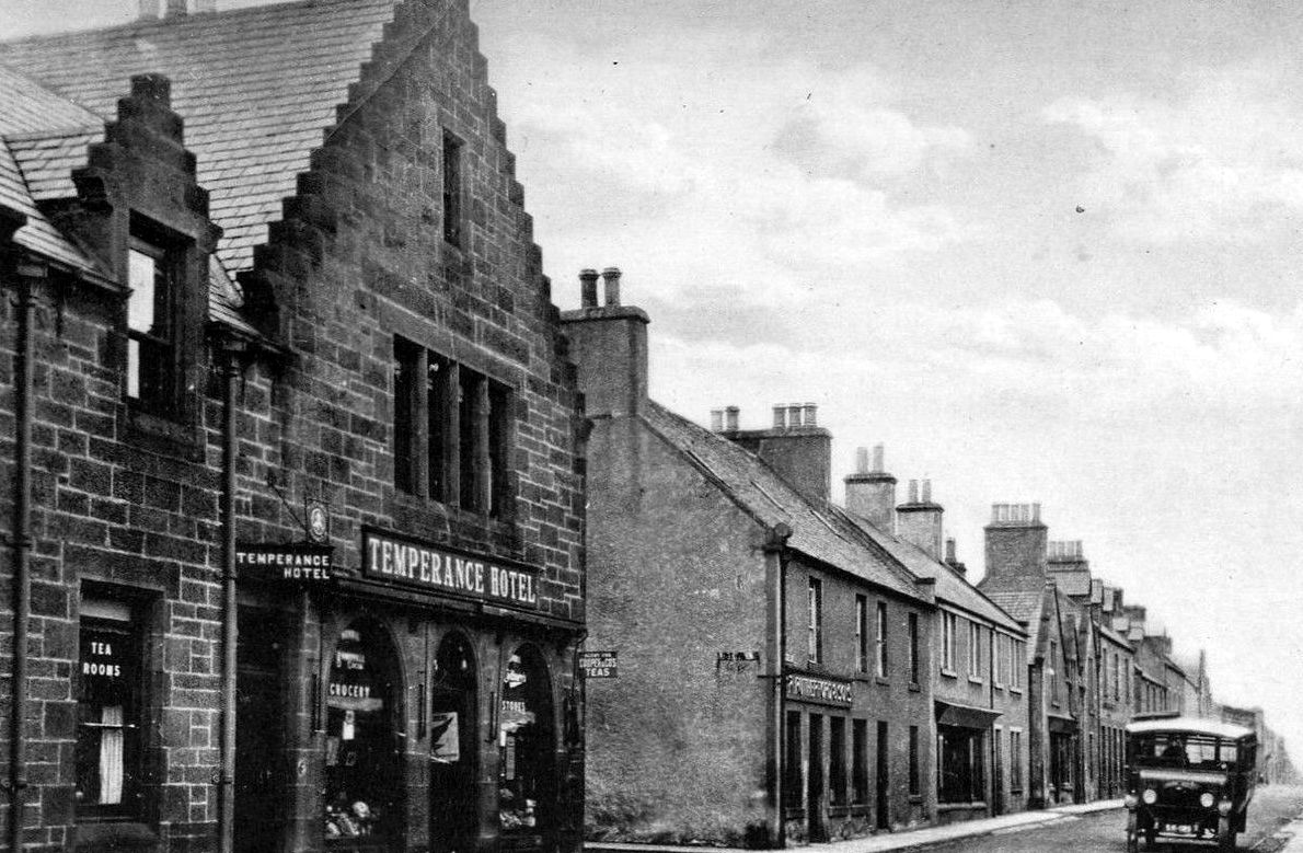Tour Scotland Old Photograph The Temperance Hotel Helmsdale Scotland
