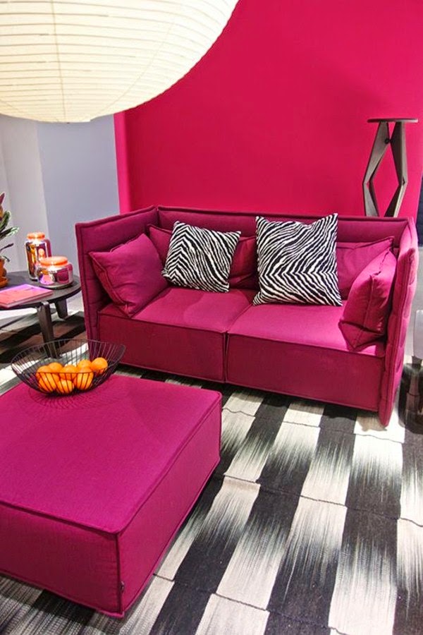 Color design in the living room and home furnishing trends 2015