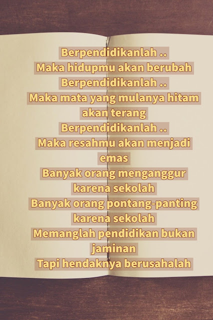Puisi Pendidikan Pendek Singkat Bagus Banget Education Puisi Pendidikan Pendek Singkat Bagus Banget Education