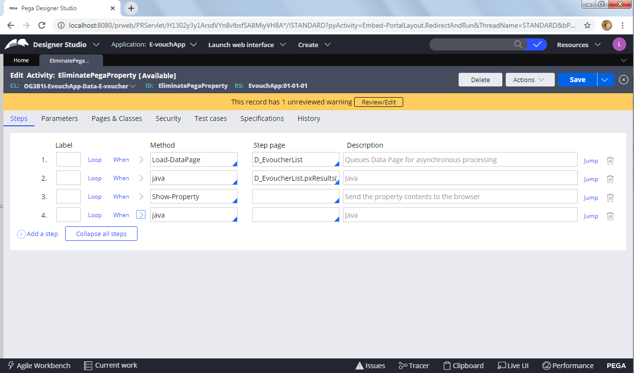 How to Eliminate the PEGA Properties in the Clipboard Page?