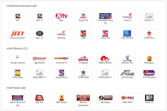 TataSky 139 Pack Channel List