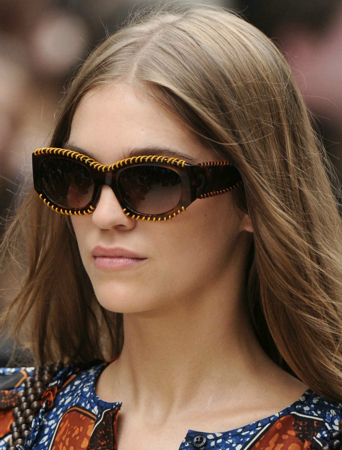 Sew good: Burberry SS2012 sunglasses
