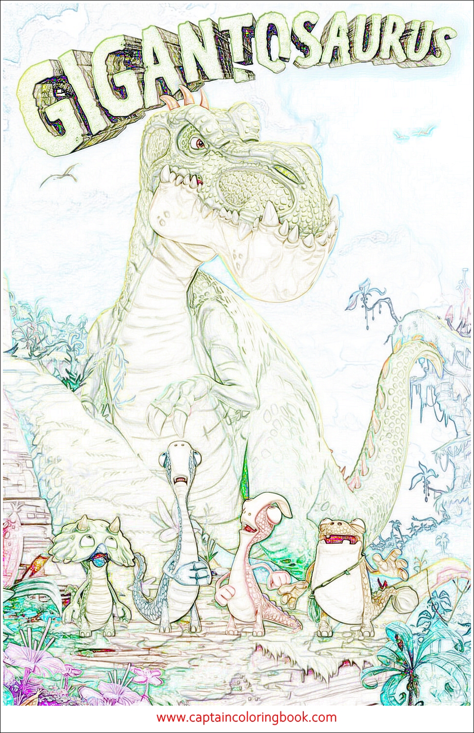 Gigantosaurus Disney Coloring Pages - Hd Football