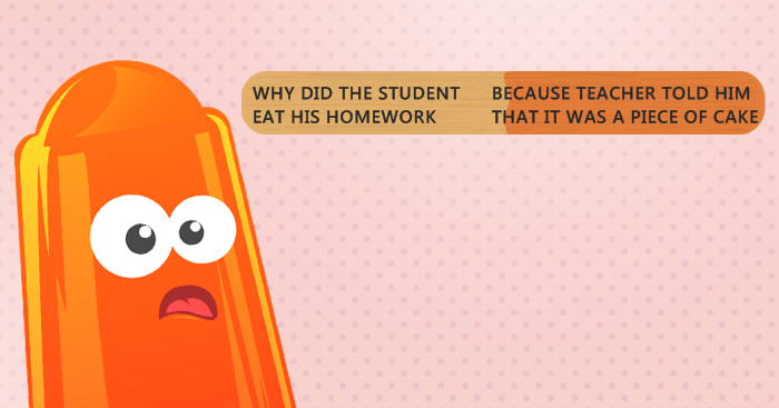 why did the student eat their homework