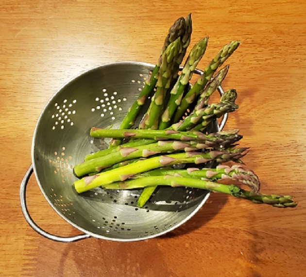 asparagus washed