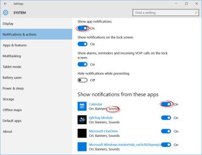 Meldingsgeluiden uitschakelen in Windows 10