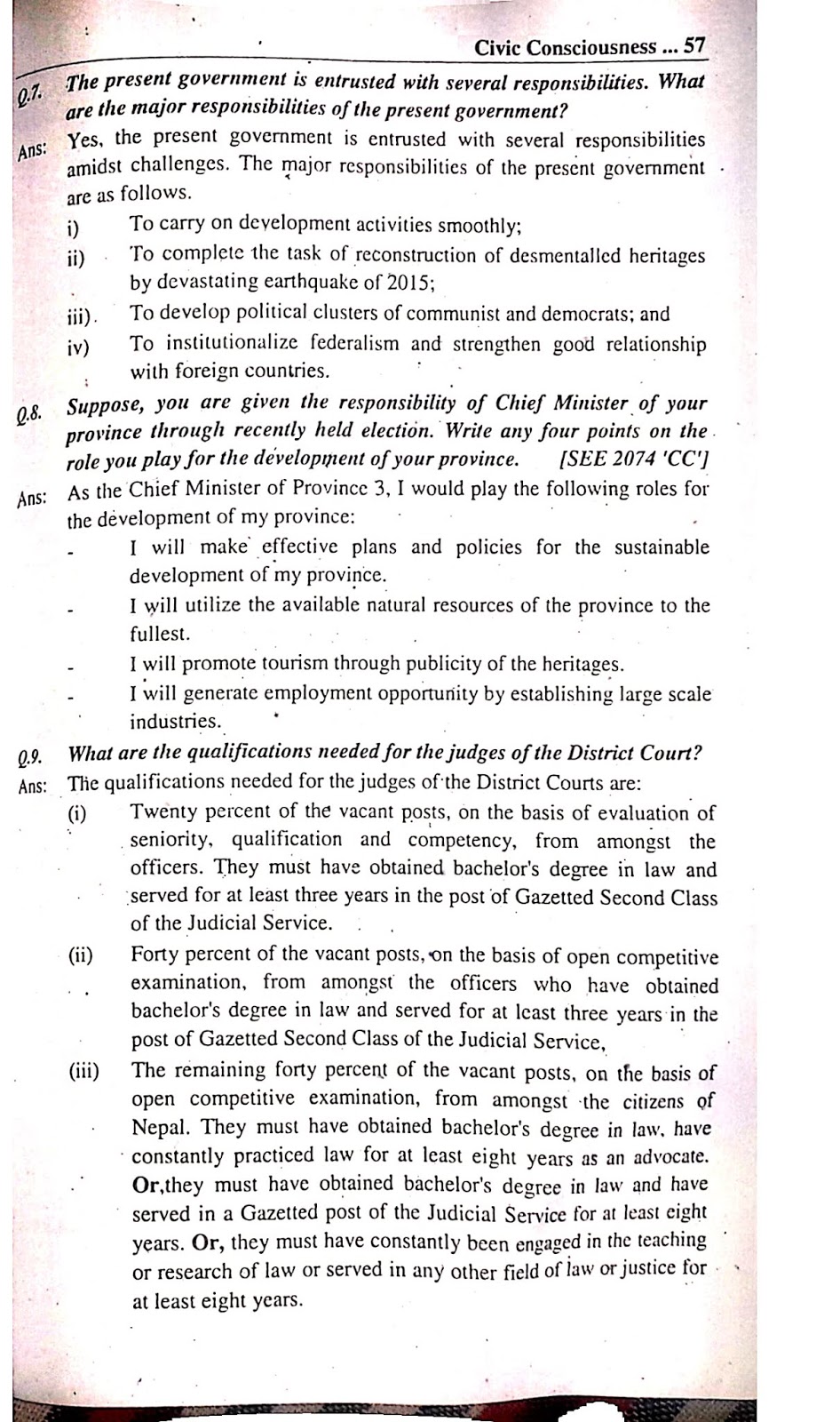 Social class 10 Haamro Notes