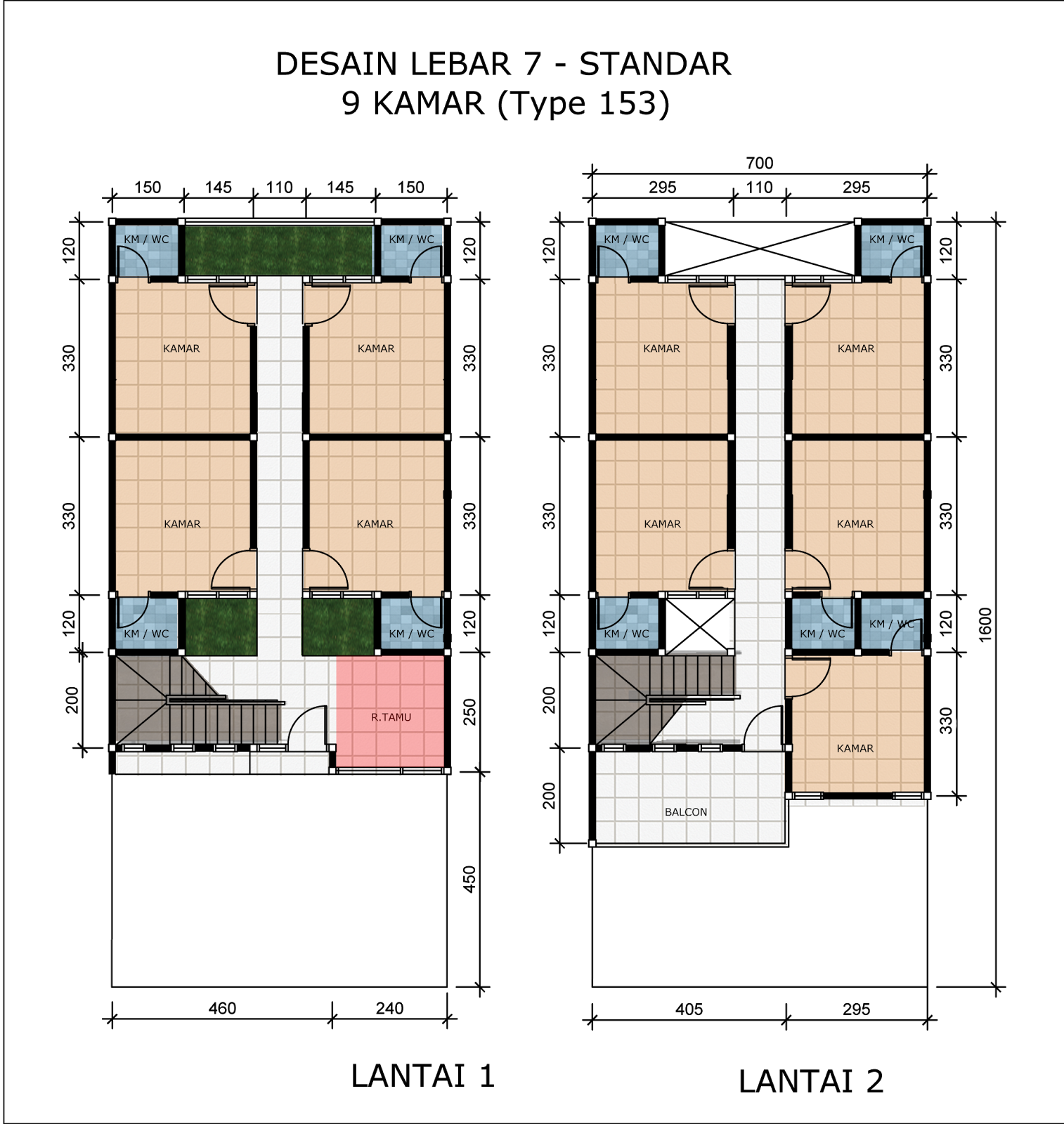 Gambar Desain Rumah Kost-kostan - Mobil W