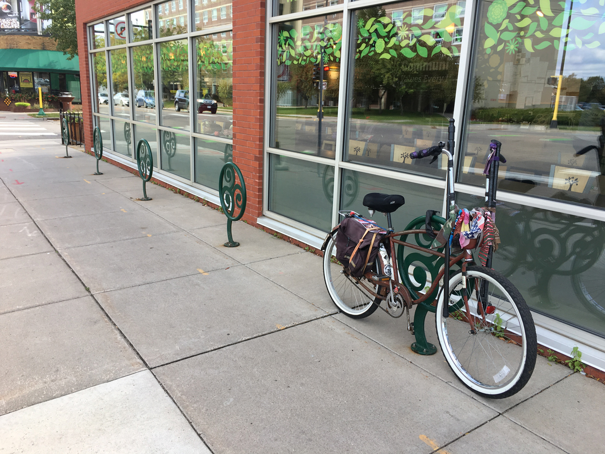 twin city sidewalks Twin City Bike Parking 41