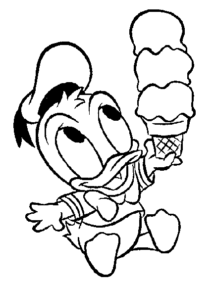 baby donald coloring pages - photo #3