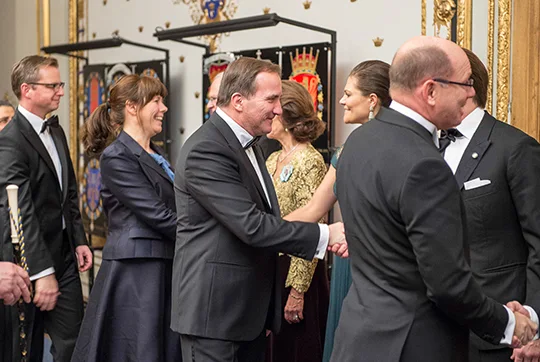 The King of Sweden held a dinner for members of parliament at the Royal Palace