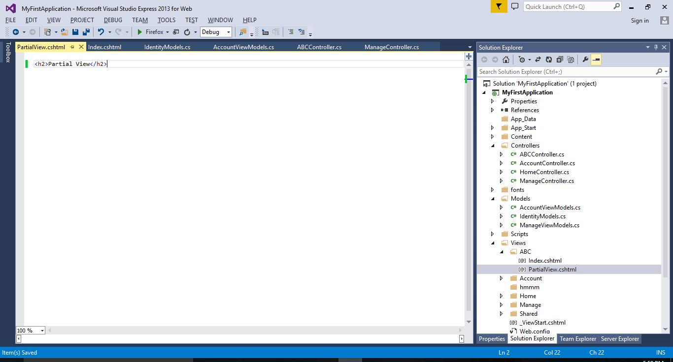 Partial Views and its use in ASP.NET MVC