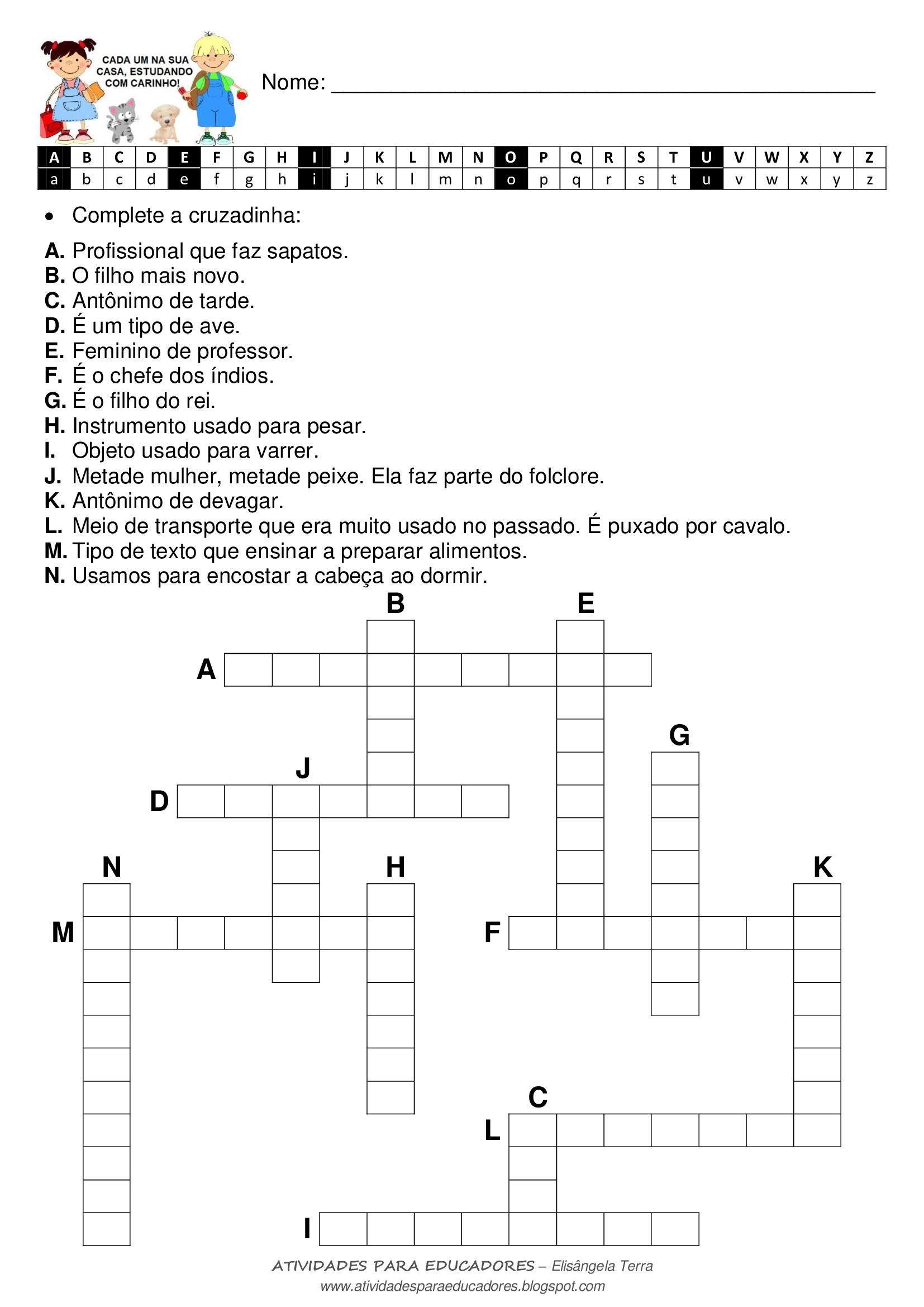 ATIVIDADES PARA EDUCADORES : Ortografia - Palavras com S, SS, CE-CI e Ç