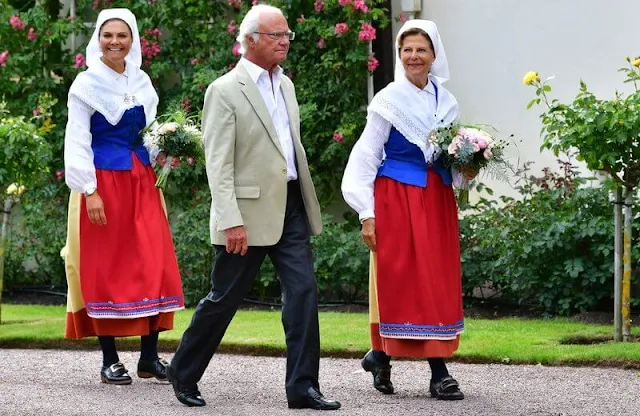 King Carl Gustaf, Queen Silvia and Crown Princess Victoria attended the Solliden Award 2021 Ceremony