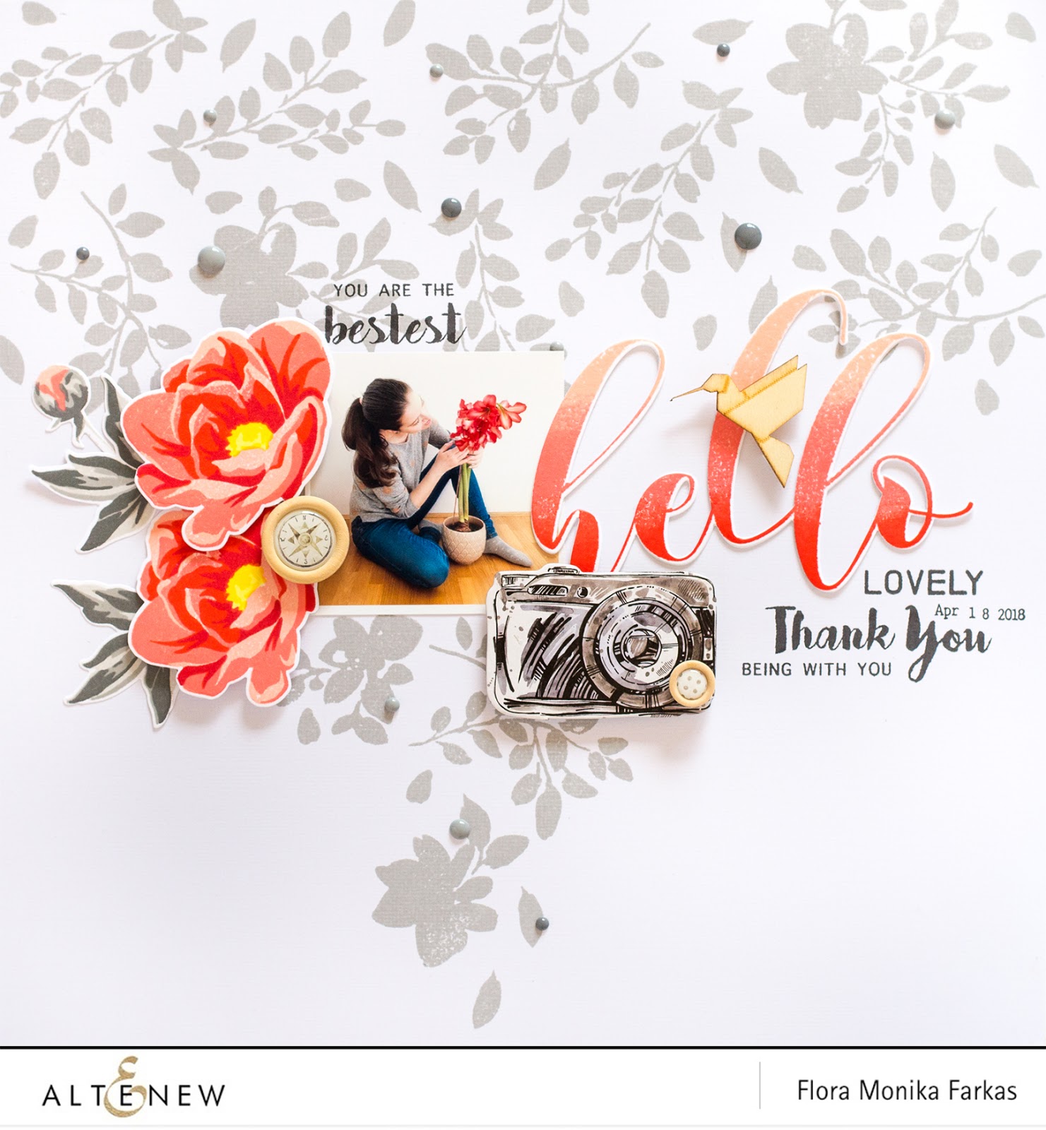 floral layout with altenew