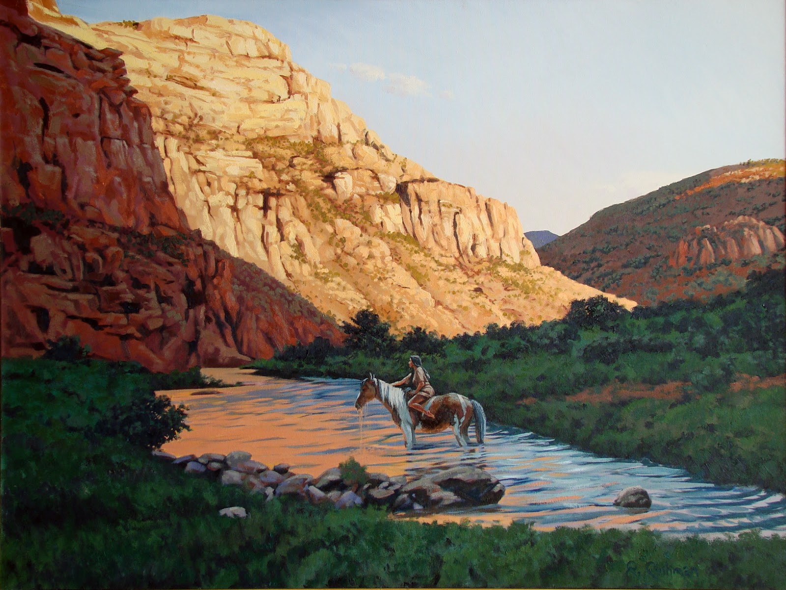 Russell Cushman Texas Painter & Sculptor WESTERN ART