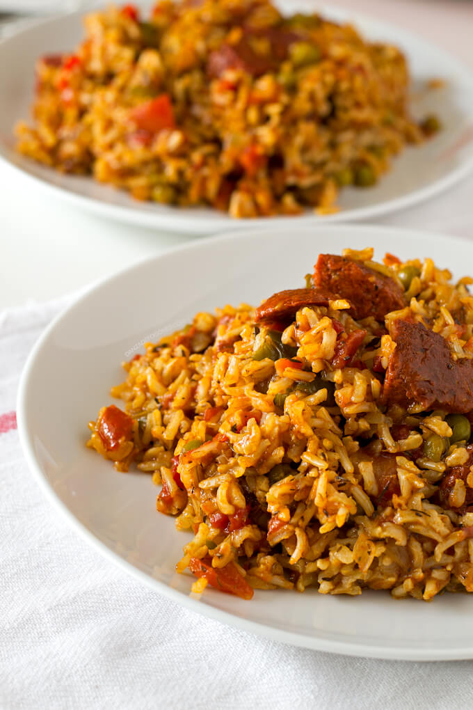 Vegan rice with chorizo Vegan rice with chorizo