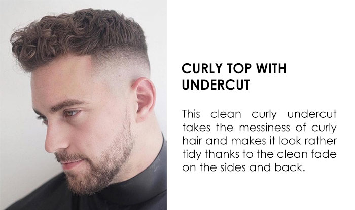 Curly Top with Undercut | 29 Different type of Tapper Fade Haircuts for Men | NeoStopZone