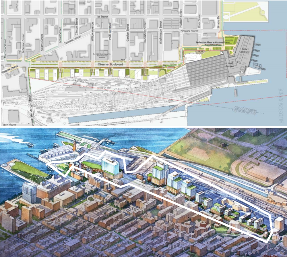 Hoboken's railyard redevelopment plan Before and Now