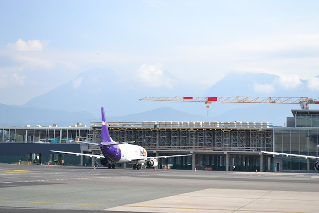 Ljubljana Airport's new terminal building under construction