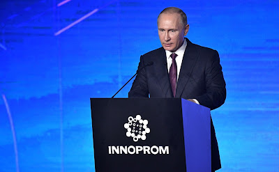 Vladimir Putin at the INNOPROM-2017.
