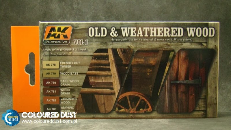 AK Interactive Old Weathered Wood Vol.1 Warm Colors Acrylic Paint Set 17ml  Bottles 
