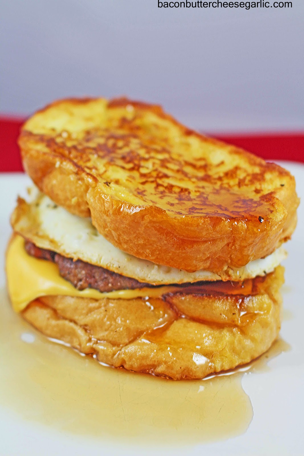 Bacon, Butter, Cheese &amp; Garlic: French Toast Sandwiches