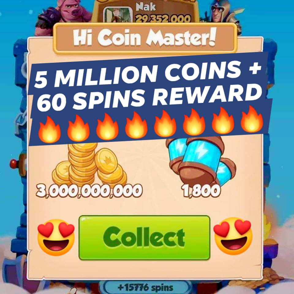 COIN MASTER 23 SEPTEMBER 2020 5 MILLION COINS + 60 SPINS REWARD