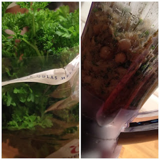 Falafel - Falafel med couscous, vitlökssås och broccoli