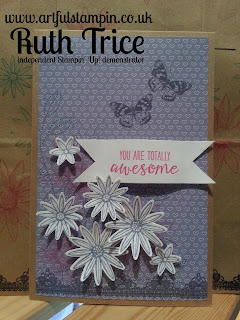 Artful Stampin Up Ruth Trice Card Craft paper Grateful Bunch Birthday