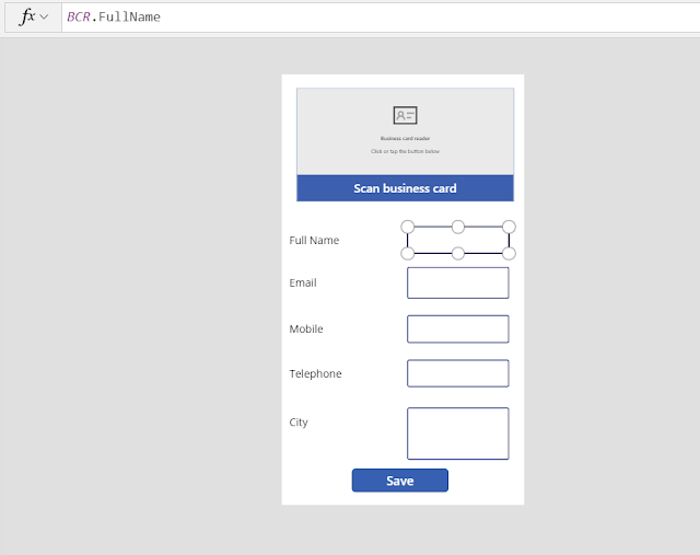 Microsoft Dynamics CE (CRM) PowerApps AI Builder Scan Business Card