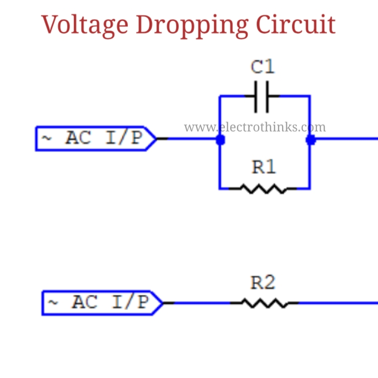Capacitive Power Supply Circuit Working Explanation - Electrothinks