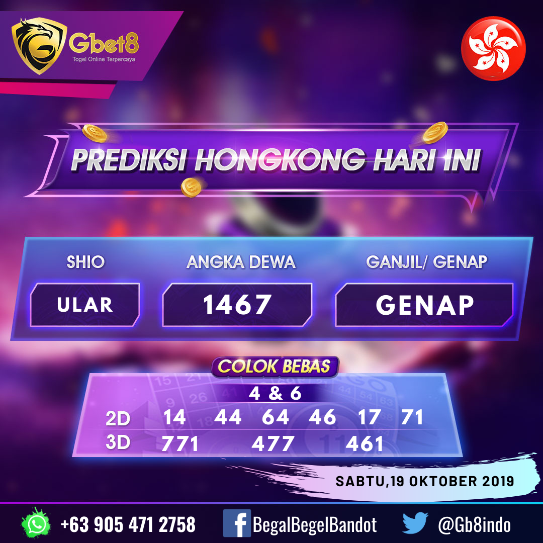 Prediksi Togel Paus PREDIKSI HONGKONG 19 OKTOBER 2019