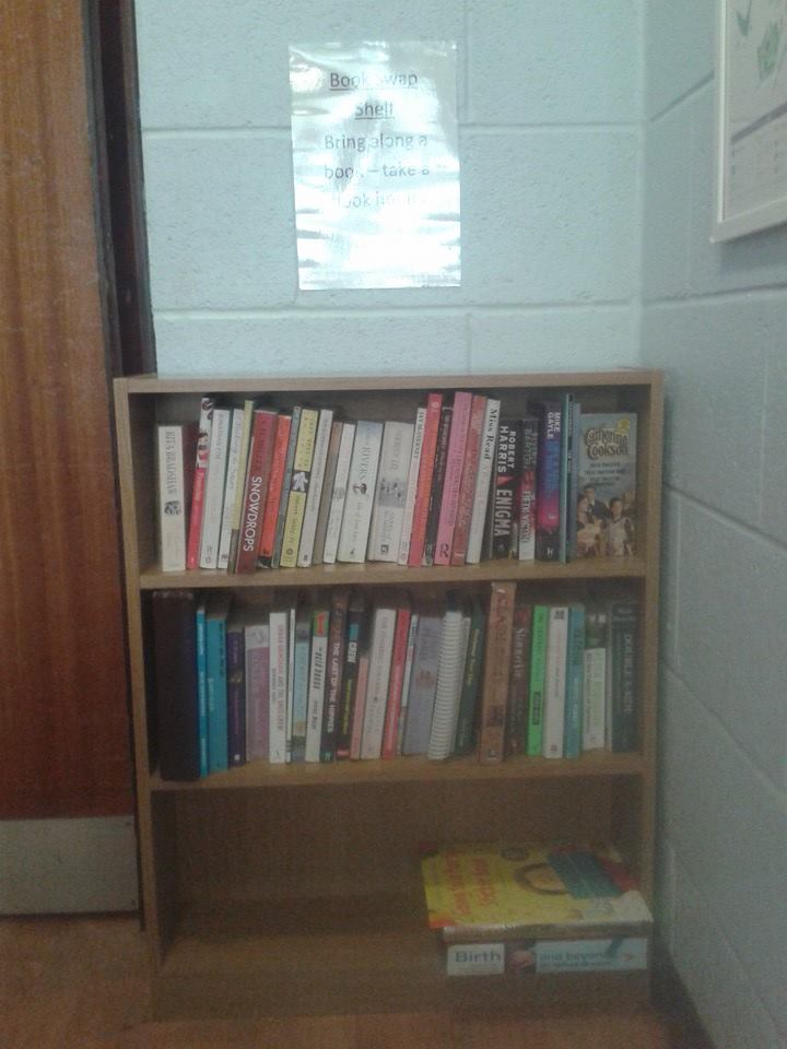 St Community Centre New Book Swap Bookcase at the Centre.