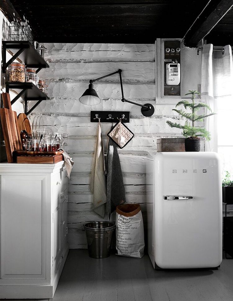 A Cosy Finnish Log Cabin In Winter Time